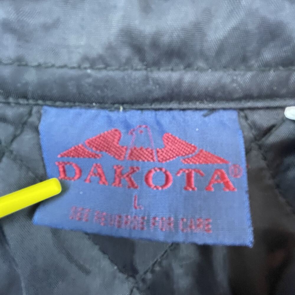 Dakota‎ Jacket Mens Large Bright Plaid Quilted Chore Coat 80s 90s Style - Picture 3 of 7